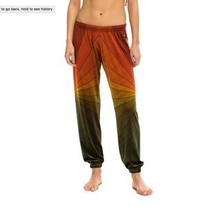 Aviator Nation Rainbow Sunburst Velvet Sweatpants